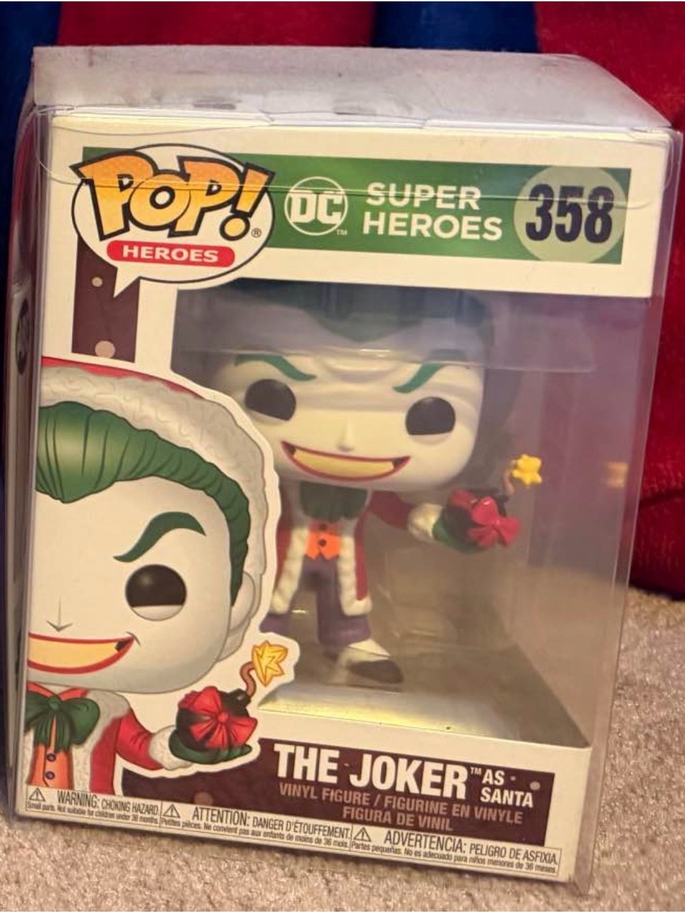 Funko POP! The Joker as Santa - Green Hair, White Face, Red Outfit
